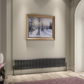 Eastbrook Imperia 3 Column Radiator 300mm x 1640mm Matt Anthracite   41.0947