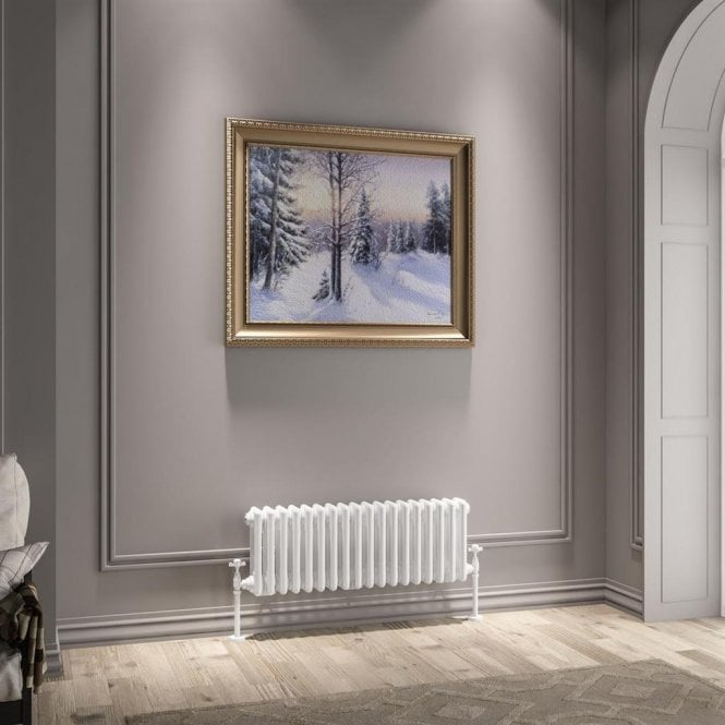 Eastbrook  Imperia 3 Column Radiator 300mm x 830mm Gloss White   41.0940