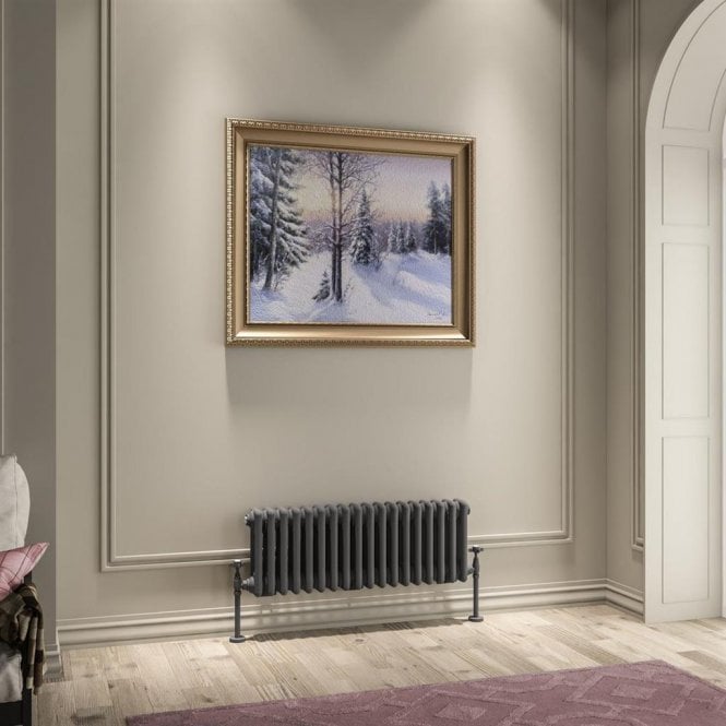 Eastbrook  Imperia 3 Column Radiator 300mm x 830mm Matt Anthracite   41.0944