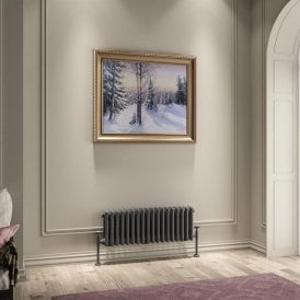 Eastbrook Imperia 3 Column Radiator 300mm x 830mm Matt Anthracite   41.0944