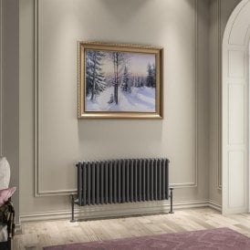 Eastbrook Imperia 3 Column Radiator 450mm x 1010mm Matt Anthracite   41.0959