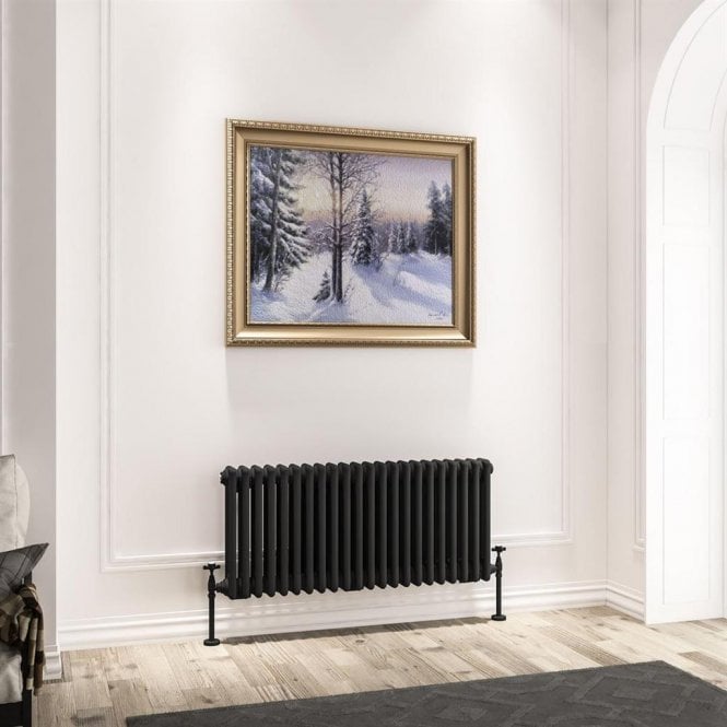 Eastbrook  Imperia 3 Column Radiator 450mm x 1010mm Matt Black   41.0964