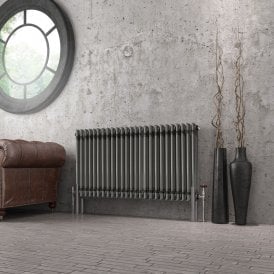 Eastbrook Imperia 3 Column Radiator 600mm x 1145mm Bare Metal   41.0426
