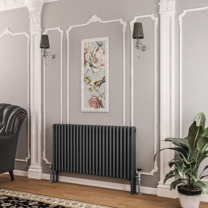 Eastbrook  Imperia 3 Column Radiator 600mm x 1145mm Matt Anthracite   41.0352