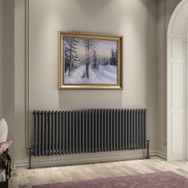 Eastbrook Imperia 3 Column Radiator 600mm x 1640mm Matt Anthracite   41.0969