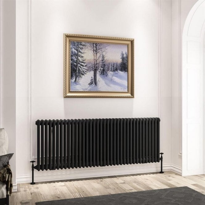 Eastbrook  Imperia 3 Column Radiator 600mm x 1640mm Matt Black   41.0971