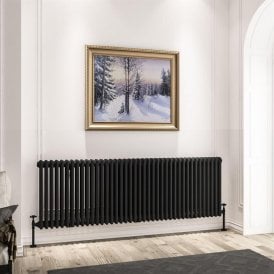 Eastbrook Imperia 3 Column Radiator 600mm x 1820mm Matt Black   41.0972