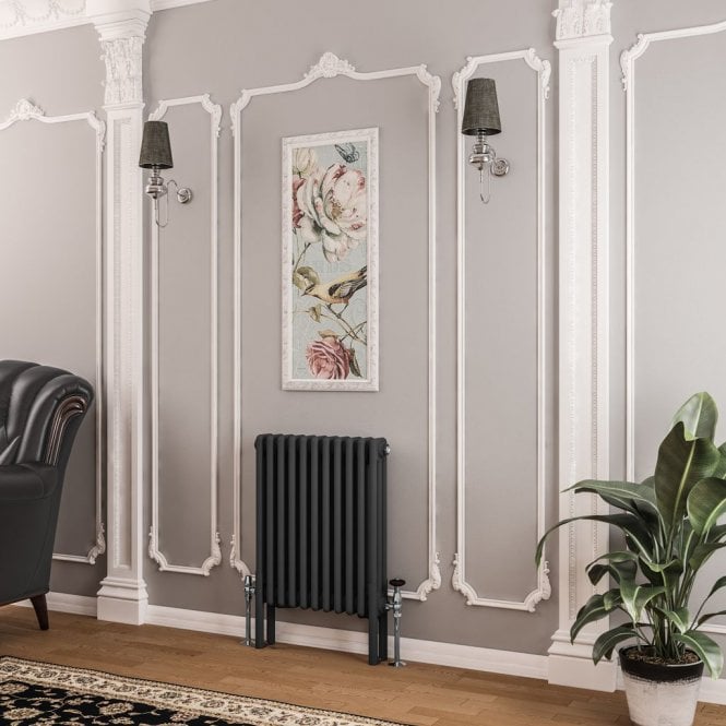 Eastbrook  Imperia 3 Column Radiator 600mm x 515mm Matt Anthracite   41.0414