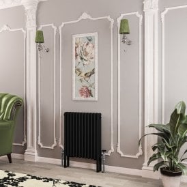 Eastbrook Imperia 3 Column Radiator 600mm x 560mm Matt Black   41.0769