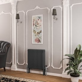 Eastbrook Imperia 3 Column Radiator 600mm x 605mm Matt Anthracite   41.0354