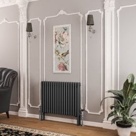 Eastbrook Imperia 3 Column Radiator 600mm x 830mm Matt Anthracite   41.0353