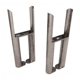Eastbrook Imperia 3 Column Radiator Feet (Pair) Bare Metal   41.0430