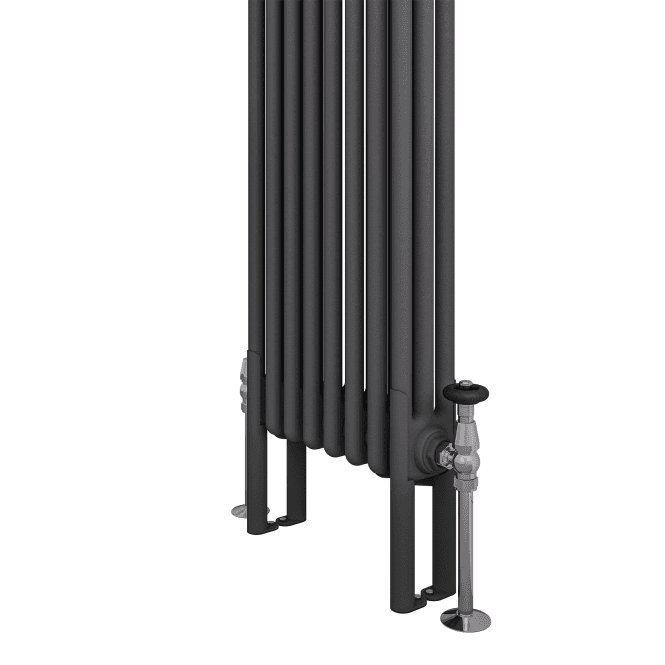 Eastbrook  Imperia 3 Column Radiator Feet (Pair) Matt Anthracite   41.0360