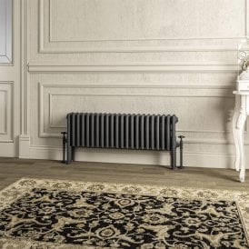 Eastbrook Imperia 4 Column Radiator 300mm x 1010mm Matt Anthracite   41.1037