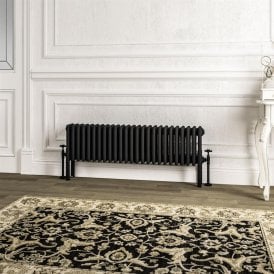 Eastbrook Imperia 4 Column Radiator 300mm x 1145mm Matt Black   41.1044