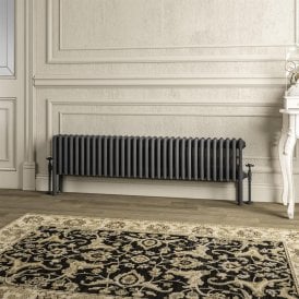 Eastbrook Imperia 4 Column Radiator 300mm x 1460mm Matt Anthracite   41.1040