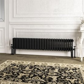 Eastbrook Imperia 4 Column Radiator 300mm x 1640mm Matt Black   41.1047