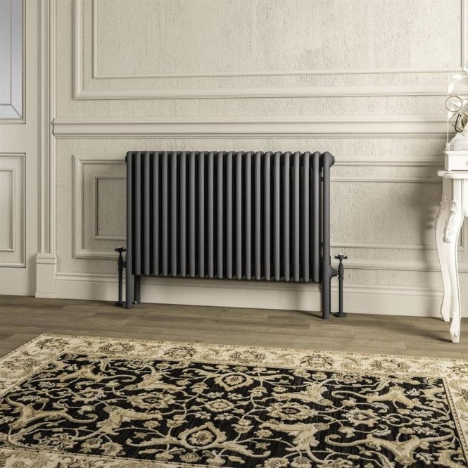 Eastbrook  Imperia 4 Column Radiator 600mm x 1010mm Matt Anthracite   41.1056