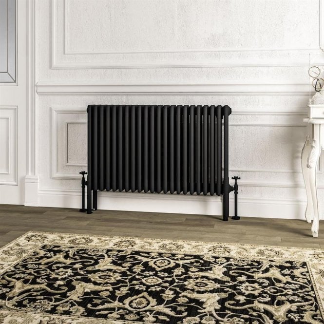 Eastbrook  Imperia 4 Column Radiator 600mm x 1010mm Matt Black   41.1062