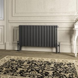 Eastbrook Imperia 4 Column Radiator 600mm x 1145mm Matt Anthracite   41.1057