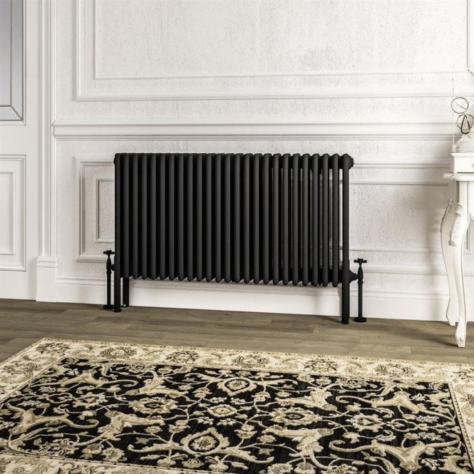 Eastbrook  Imperia 4 Column Radiator 600mm x 1145mm Matt Black   41.1063