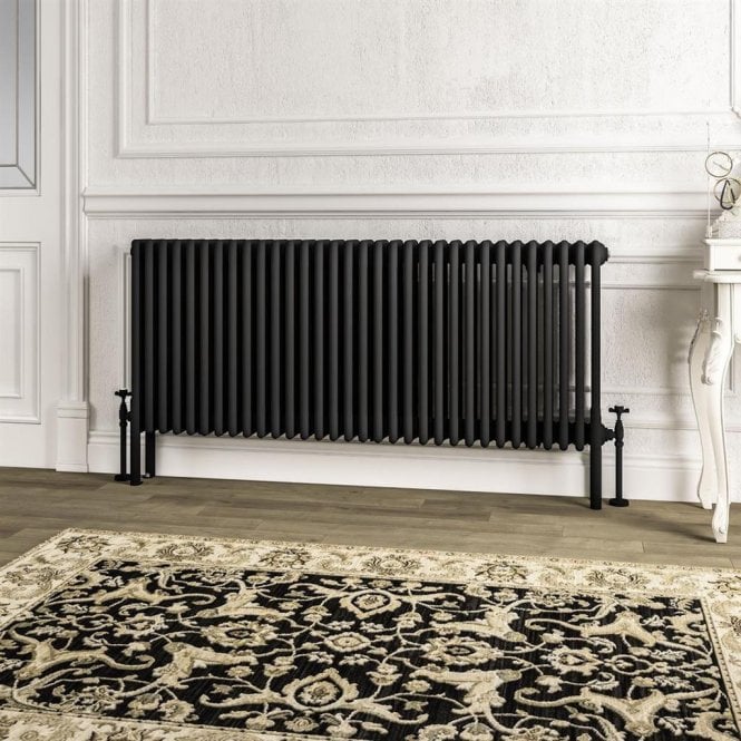 Eastbrook  Imperia 4 Column Radiator 600mm x 1460mm Matt Black   41.1064