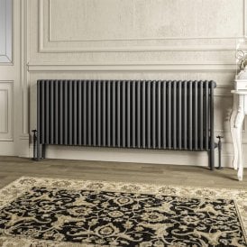 Eastbrook Imperia 4 Column Radiator 600mm x 1640mm Matt Anthracite   41.1059