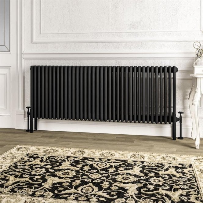 Eastbrook  Imperia 4 Column Radiator 600mm x 1640mm Matt Black   41.1065