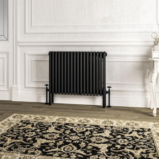 Eastbrook  Imperia 4 Column Radiator 600mm x 830mm Matt Black   41.1061
