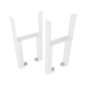 Eastbrook Imperia 4 Column Radiator Feet (Pair) Gloss White   41.1066