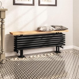 Eastbrook Imperia 6 Column Bench Radiator 480mm x 1200mm Matt Black   41.1110