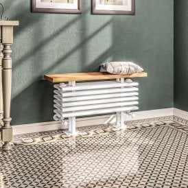 Eastbrook Imperia 6 Column Bench Radiator 480mm x 850mm Gloss White   41.1105