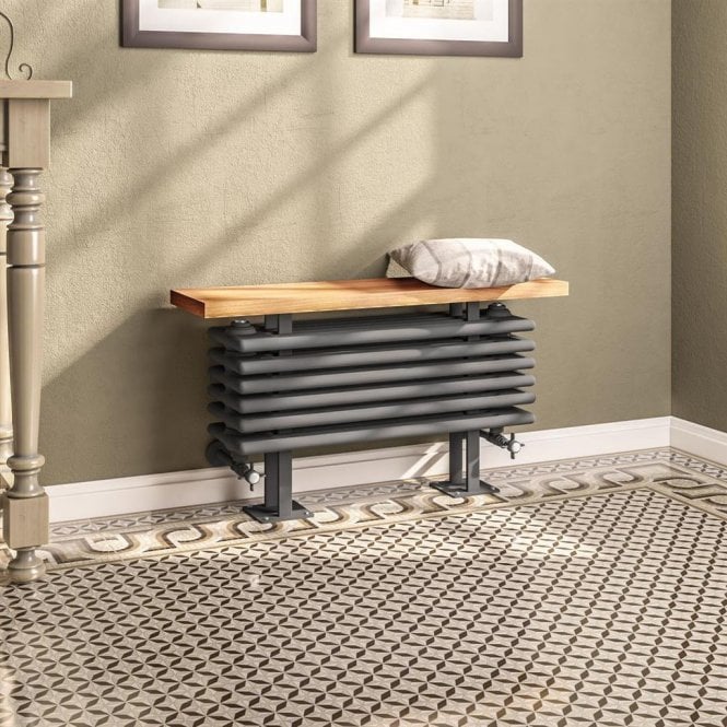 Eastbrook  Imperia 6 Column Bench Radiator 480mm x 850mm Matt Anthracite   41.1107