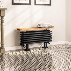 Eastbrook Imperia 6 Column Bench Radiator 480mm x 850mm Matt Black   41.1109