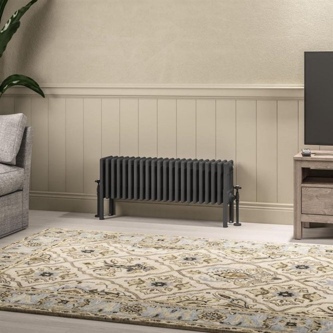 Eastbrook  Imperia 6 Column Radiator 300mm x 1010mm Matt Anthracite   41.1074