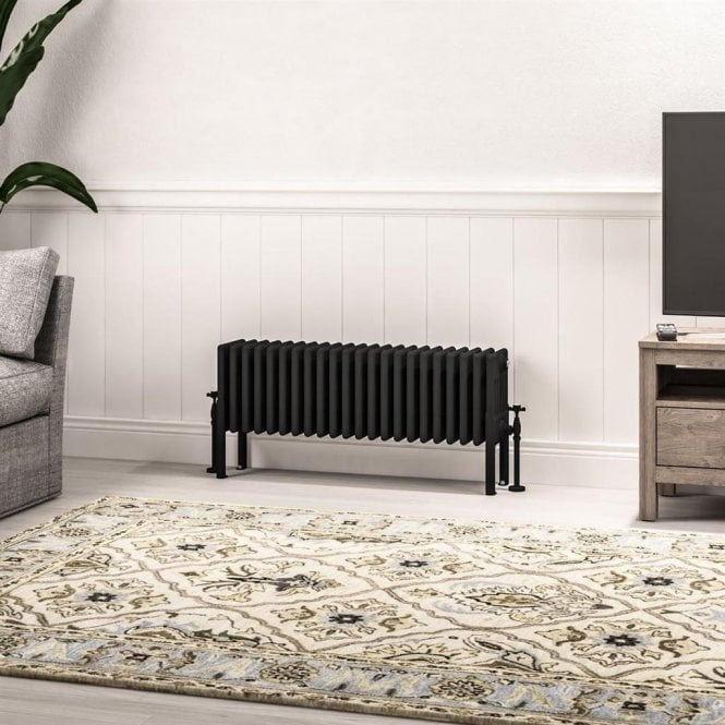 Eastbrook  Imperia 6 Column Radiator 300mm x 1010mm Matt Black   41.1078