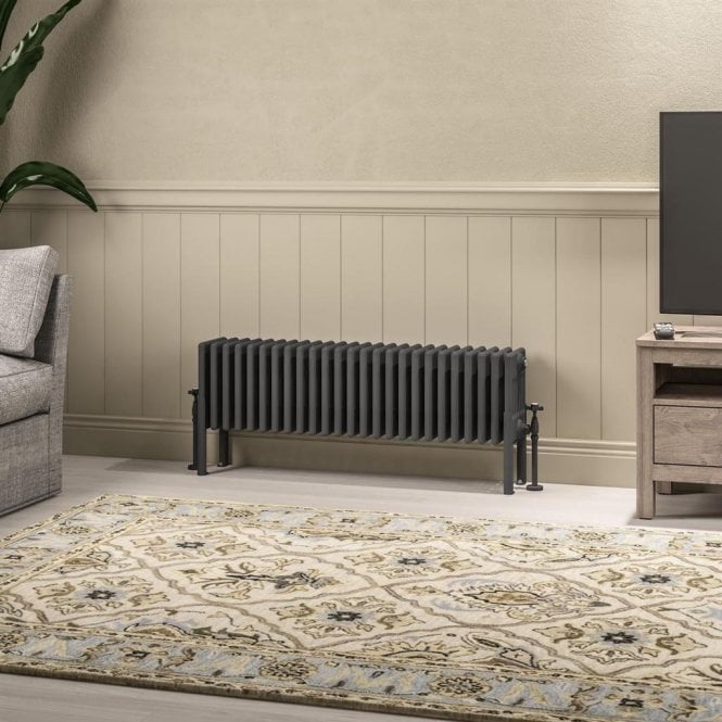 Eastbrook  Imperia 6 Column Radiator 300mm x 1145mm Matt Anthracite   41.1075