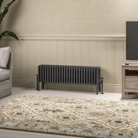 Eastbrook Imperia 6 Column Radiator 300mm x 1145mm Matt Anthracite   41.1075