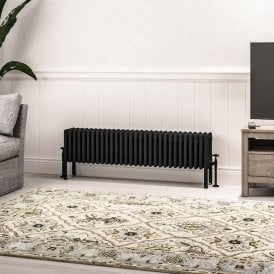 Eastbrook Imperia 6 Column Radiator 300mm x 1370mm Matt Black   41.1080