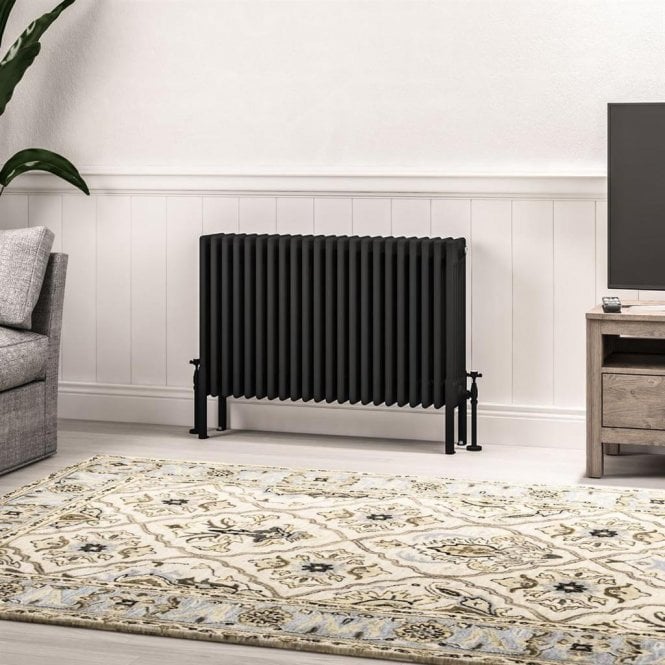 Eastbrook  Imperia 6 Column Radiator 600mm x 1010mm Matt Black   41.1100