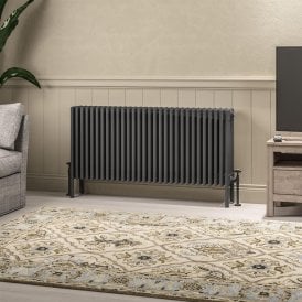Eastbrook Imperia 6 Column Radiator 600mm x 1370mm Matt Anthracite   41.1094