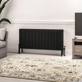 Eastbrook Imperia 6 Column Radiator 600mm x 1370mm Matt Black   41.1102