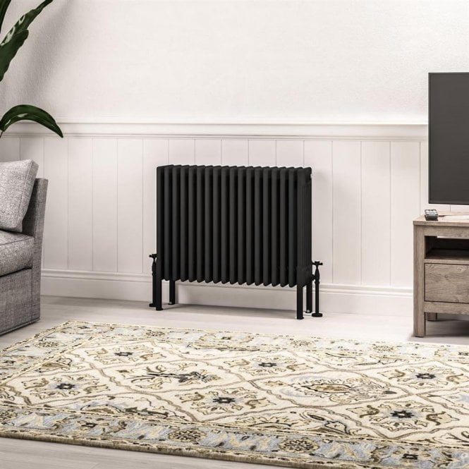 Eastbrook  Imperia 6 Column Radiator 600mm x 830mm Matt Black   41.1099
