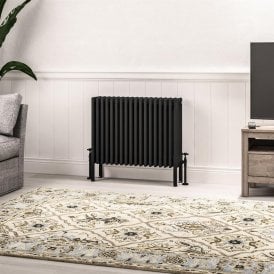 Eastbrook Imperia 6 Column Radiator 600mm x 830mm Matt Black   41.1099