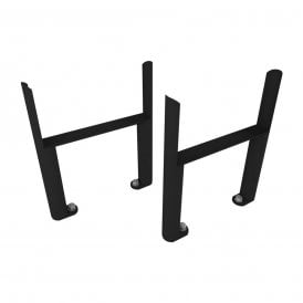 Eastbrook Imperia 6 Column Radiator Feet (Pair) Matt Black   41.1104
