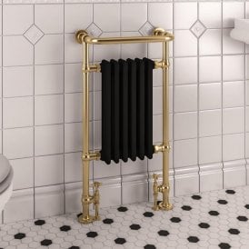 Eastbrook Isbourne 940mm x 507 Brushed Brass / Matt Black   41.1030