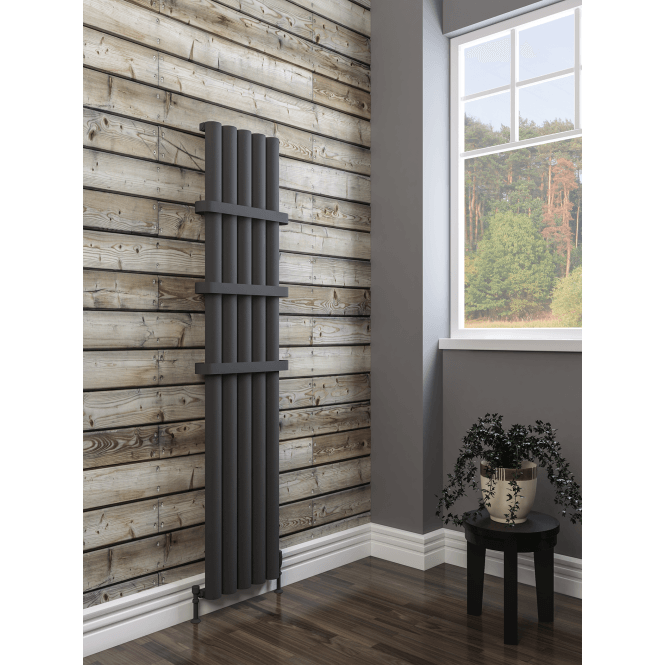 Eastbrook  Kelmscott 1800mm x 275mm Aluminium Radiator Matt Anthracite   89.0261