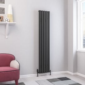 Eastbrook Kelmscott 1800mm x 345mm Aluminium Radiator Matt Anthracite   89.0262