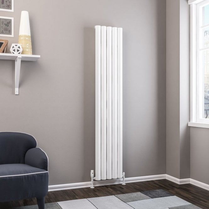 Eastbrook  Kelmscott 1800mm x 345mm Aluminium Radiator Matt White   89.0253