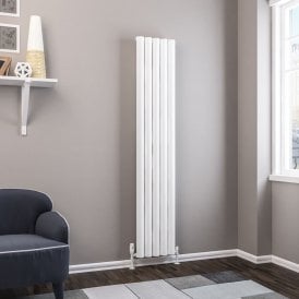 Eastbrook Kelmscott 1800mm x 345mm Aluminium Radiator Matt White   89.0253